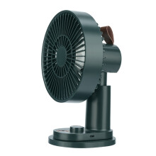 Intelligenter, ferngesteuerter, wiederaufladbarer USB-Tischventilator/Kinderwagen-Clip-Ventilator (Dunkelgrün) :grünes Überraschungsgeschenk