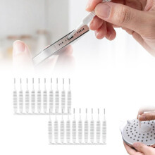 (White 50pcs, -) Cepillo limpieza ducha 20 piezas antical multifunción herramienta baño