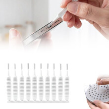 (White 20pcs, -) Cepillo limpieza ducha 20 piezas antical multifunción herramienta baño