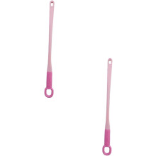 (Pink#2pcs, Short) Cepillo limpieza profunda pies 2 uds exfoliante uso seco húmedo diseño fácil alcance
