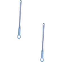 (Blue#2pcs, Short) Cepillo limpieza profunda pies 2 uds exfoliante uso seco húmedo diseño fácil alcance