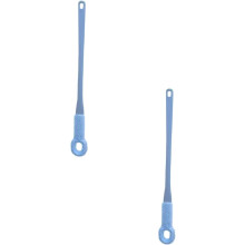 (Blue#2pcs, Long) 2 Escovas Esfoliação Profunda Pés Uso Seco Molhado Design Fácil Acesso