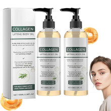 (2pcs, -) Collageen bodyolie 2 stuks geavanceerde hydraterende anti rimpel serum voor lichaam na douche verzorging