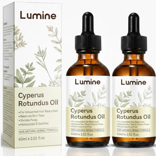 (2pc, -) Φυσικό λάδι Cyperus Rotundus για αποτρίχωση, μείωση ανεπιθύμητης τρίχας, 60ml