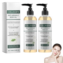 (2 Bottle, -) Collageen liftende bodyolie na douche anti aging hydraterend serum voor vrouw man