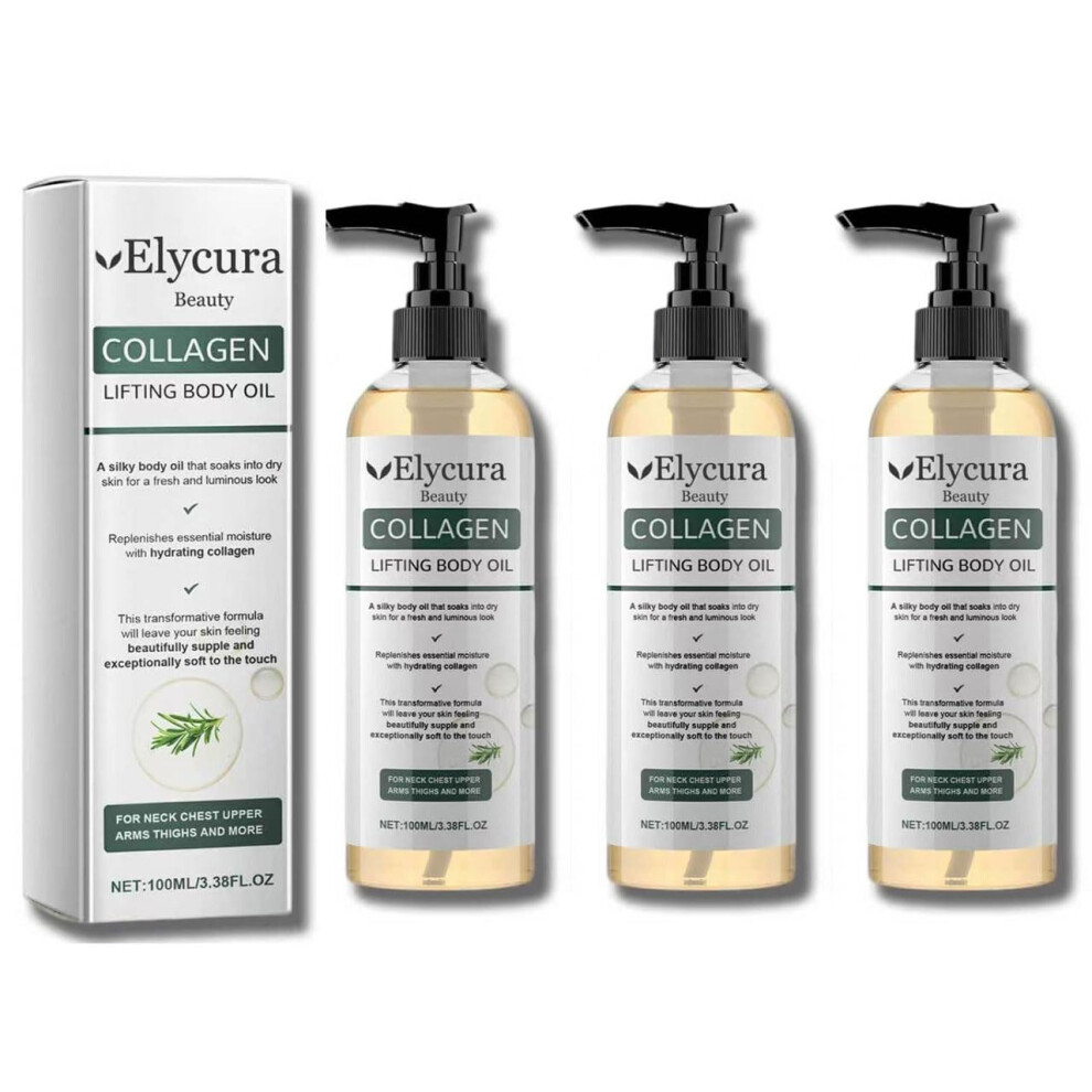 Oimg (3Pcs, -) Collagen Lifting Body Oil, Hydrating Oil For Women & Men, Dry Skin Moisturiser 3.38 Fl Oz /100 Ml