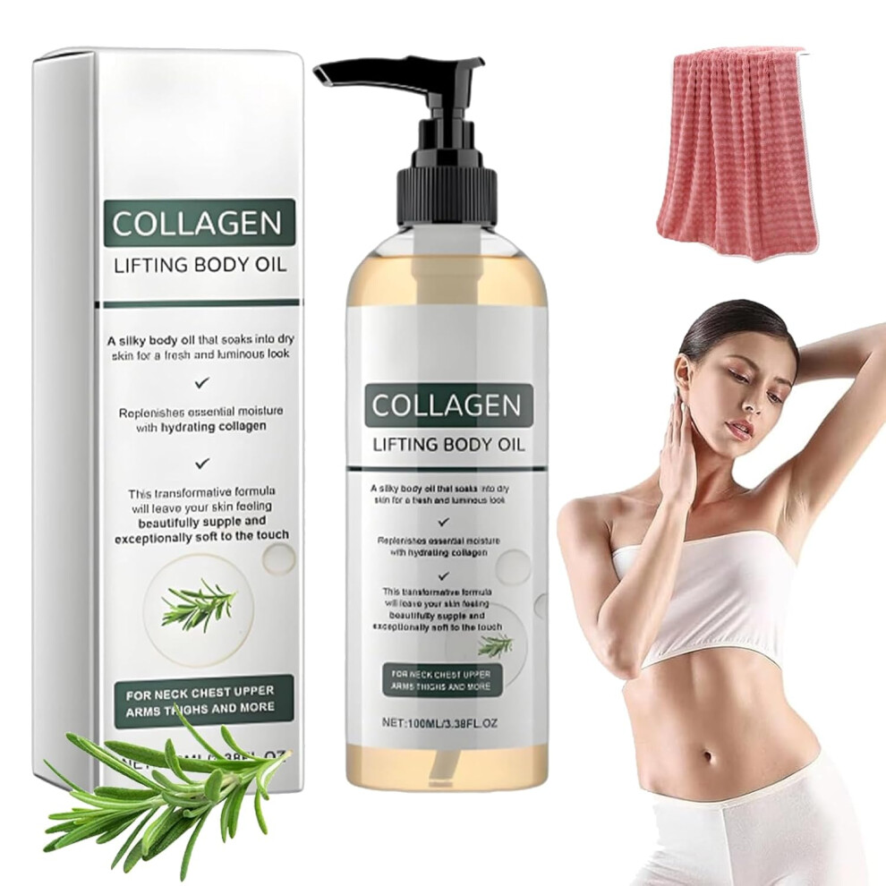 Oimg (1Pcs, -) Collagen Body Oil For Skin Tightening, Anti Wrinkle & Anti Ageing Moisturising Serum