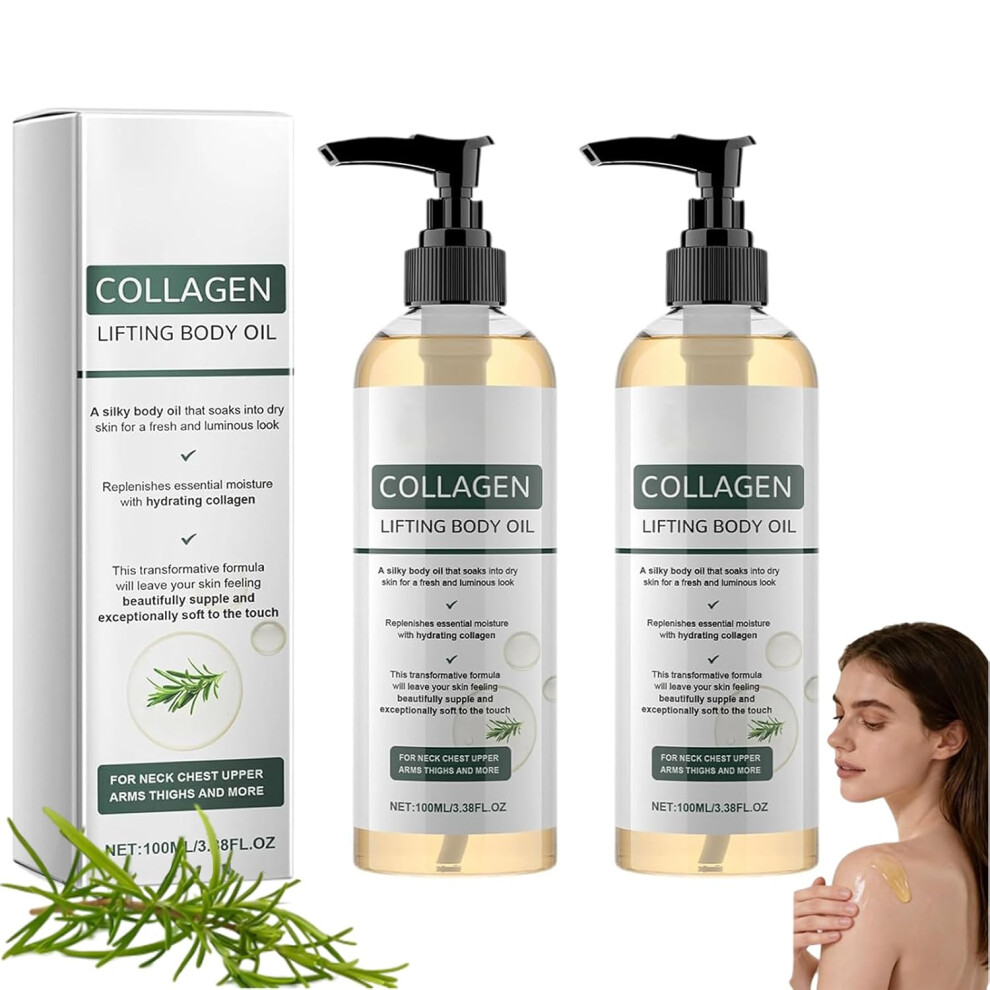 Oimg (2Pcs, -) Collagen Oil For Skin Tightening, Lightweight Fast Absorbing Moisturiser For All Skin Types