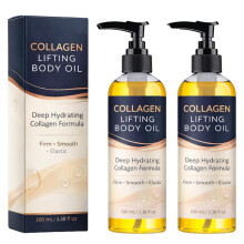 (2 pcs, -) Collageen liftende bodyolie diep hydraterend verstevigend voor verslapte huid dagelijkse lichaamsverzorging 3.38 Fl Oz