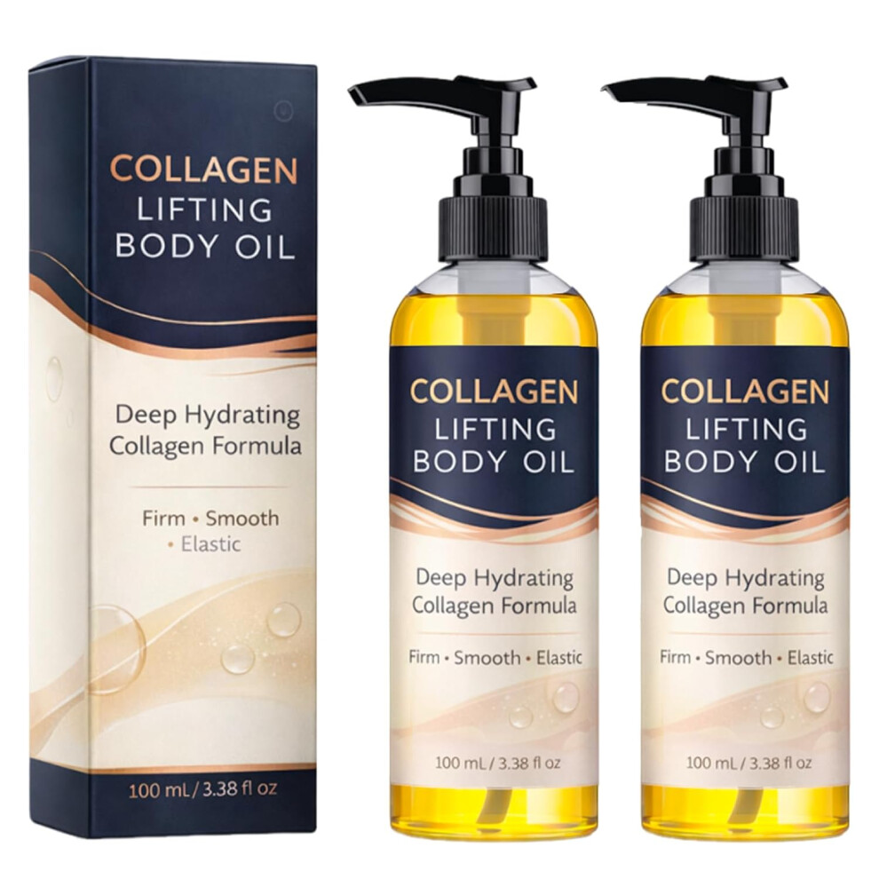 Oimg (2 Pcs, -) Collagen Lifting Body Oil, Deep Hydrating Firming For Sagging Skin, Daily Body Care 3.38 Fl Oz