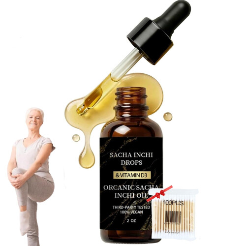 (1pcs, -) Sacha Inchi Λάδι 60ml, υγρός χρυσός για άνεση & ευλυγισία αρθρώσεων, αθλητές