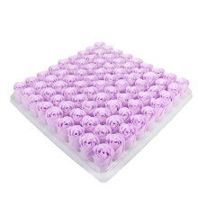 (L, -) Cadeau Saint-Valentin Fleurs Savon 81 PCS, Pétales Rose Bain Parfumé, Déco Mariage Anniversaire