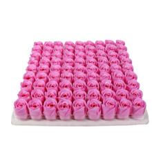 (Q, -) Cadeau Saint-Valentin Fleurs Savon 81 PCS, Pétales Rose Bain Parfumé, Déco Mariage Anniversaire