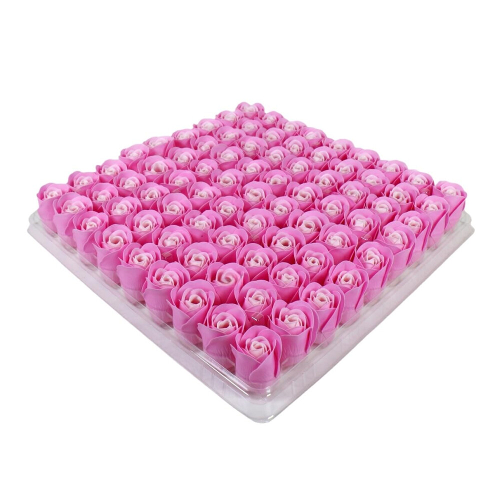 Oimg (S, -) Valentine Gift 81 Pcs Soap Flowers, Bath Rose Petals Floral Scented, Wedding Birthday Decor