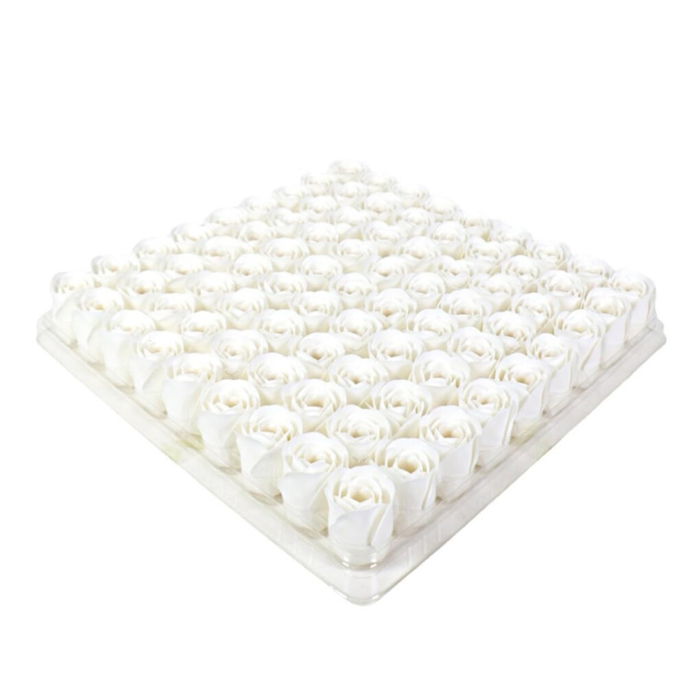 Oimg (A, -) Valentine Gift 81 Pcs Soap Flowers, Bath Rose Petals Floral Scented, Wedding Birthday Decor