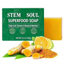 (1Pcs, -) Savon Citron Curcuma Taches Brunes, Nettoyant Clarifiant Nourrissant Visage & Corps