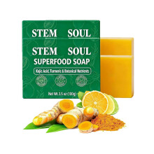 (2Pcs, -) Savon Citron Curcuma Taches Brunes, Nettoyant Clarifiant Nourrissant Visage & Corps