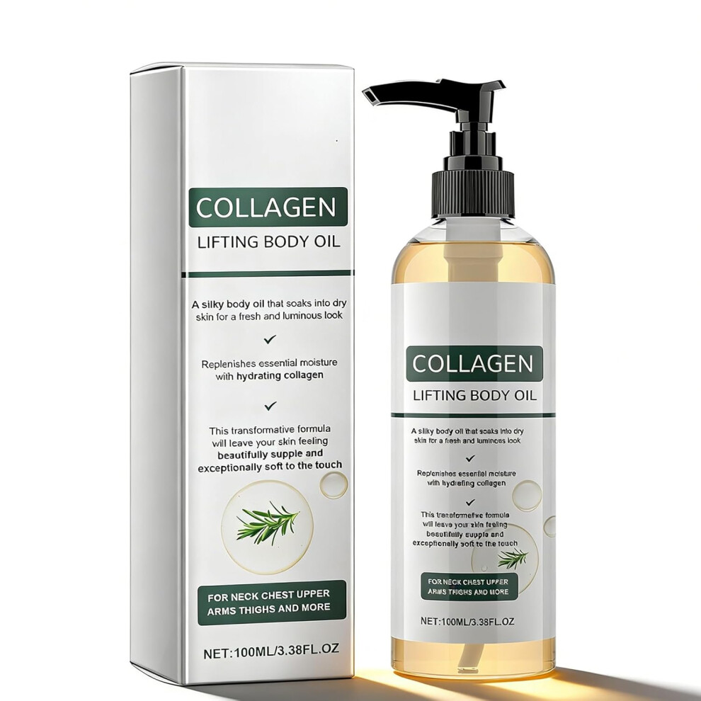 Oimg (1Pc, -) Hydrating Collagen Lifting Body Oil, Firming Moisturiser For Neck, Chest, Arms, Thighs