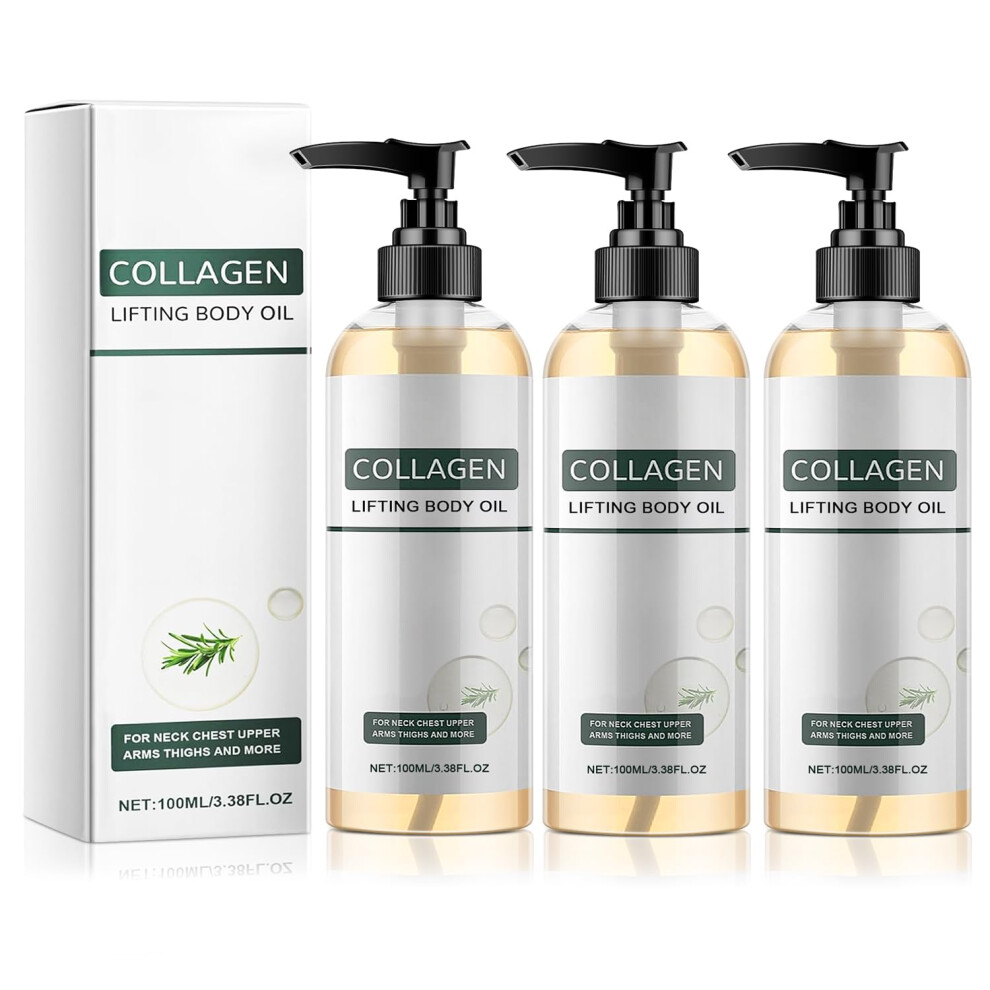 Oimg (3Pcs, -) Hydrating Shower Oil, Collagen Lifting Body Oil For Crepey Skin, Anti Ageing For Women & Men
