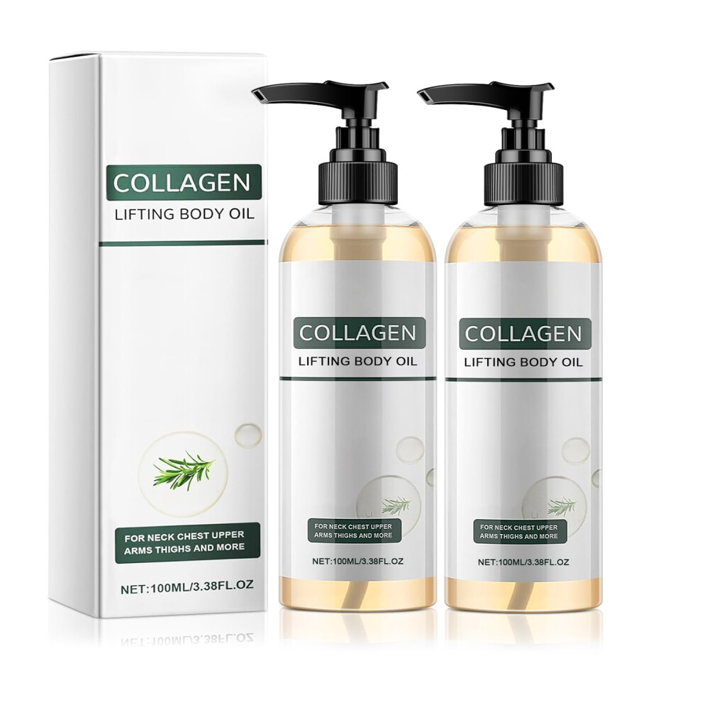 Oimg (2Pcs, -) Hydrating Shower Oil, Collagen Lifting Body Oil For Crepey Skin, Anti Ageing For Women & Men
