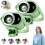 (Green, -) Ανεμιστήρας κλιπ αυτοκινήτου 2026 με LED, USB επαναφορτιζόμενος, 199 ταχύτητες 1