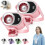 (Pink, -) Ανεμιστήρας κλιπ αυτοκινήτου 2026 με LED, USB επαναφορτιζόμενος, 199 ταχύτητες 1