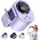 (Purple, -) Ανεμιστήρας κλιπ αυτοκινήτου με LED, USB μίνι κρύος αέρας, hands-free 1