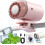 (Pink, -) Ανεμιστήρας κλιπ αυτοκινήτου με LED, 199 ταχύτητες, ημι-ψύξη 16, USB, 360 1