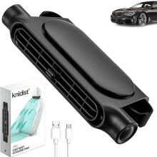 (Black, 1PC) Autostoel ventilator voor achterbank USB oplaadbare nek koelventilator met 3 snelheden voor kinderen volwassenen beige