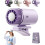 (Purple, -) Ανεμιστήρας κλιπ αυτοκ. με LED, 360 φορητός αθόρυβος μίνι χωρίς λεπίδες, 199 ταχ. 1