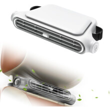 (White 2pcs, USB Power) Auto ventilator voor bestuurder passagiersstoel mini USB achterbank koelventilator 3 snelheden voor alle auto