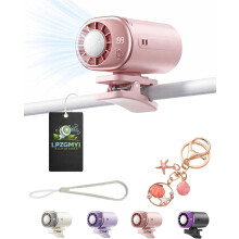 (1Pc-D, -) Ventilador clip coche LED 199 velocidades portátil cinturón clip cintura oficina playa