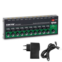 COKYIS MIX1000 Ultra Low Noise 10-Kanals Stereo Mixer Ljud Audios Mixer för Små Klubbar Barer Gitarrer Bas Keyboards(EU)