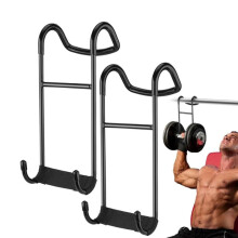 2PCS Dumbbell Spotter Hooks Hangers Heavy Power Dumbbells Rack Attachments for Dumbbell Bench Press Hold 225LB Black