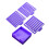 Sticky Note Stencil Compatible with Post Notes,3x3 Sticky Pads Base with 2 Stencils Included,Memo Pad Organizer 10