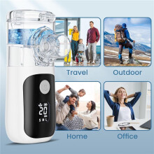 Nebuliser Machine for Adults & Kids - Rechargeable Handheld Spray Inhaler, Easy to Use & Clean Portable Nebulizer, Compact for Home & Travel