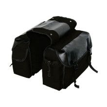 Motocicleta Bicicleta Bolsa de Sillín de Gran Capacidad Ciclismo Lona Caja de Sillín Impermeable Bolsa de Herramientas Lateral Bolsa de Asiento