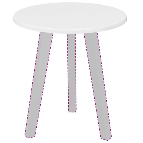 VidaXL vidaXL Table Top High gloss white  40 x 1.5 cm Engineered Wood 2