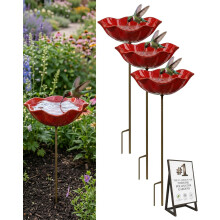 (3pcs, -) Handgemachte Metall Blume Stecker Vogeltränke, Bienen Trinkstation, Outdoor Bestäubergschenk