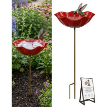 (1pc, -) Handgemachte Metall Blume Stecker Vogeltränke, Bienen Trinkstation, Outdoor Bestäubergschenk