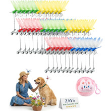(60pcs, -) Dragonfly Clip on Bug Hat Clips, Fake Dragonflies Garden Stakes