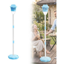 (Blue*1, -) Automaattinen kuplakone valolla ja musiikilla, seisova kuplakone, säädettävä korkeus, akku