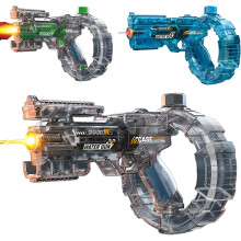 (3 Pcs, -) Mechanisch verwandelnd elektrische Wasserpistole, Automatikblaster mit Blitzlicht, Outdoor