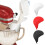 (White+Black+Red, -) Χωνί αλευριού σιλικόνης συμβατό με μίξερ βάσης, κλιπ για υγρά & αλεύρι 1