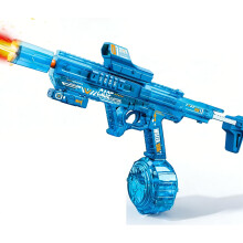 (L-blue, -) Elektrische Wasserpistole, Mündungsfeuer, 400ml Tank, automatisch Dauerfeuer Pool & Strand
