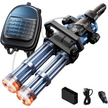 (K-blue, -) Elektrische Wasserpistole, Mündungsfeuer, 400ml Tank, automatisch Dauerfeuer Pool & Strand