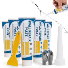 (5 Pack, -) Zestaw naprawczy do ścian, pasta do wypełniania dziur ze skrobakiem z dyszą, 2 opakowania