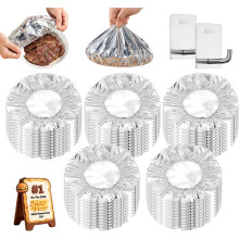 (50 Pcs, -) Uudelleenkäytettävä alumiinifolio eristyskupu, 110 lämpö pop-up jääkaappiin ja tähteille