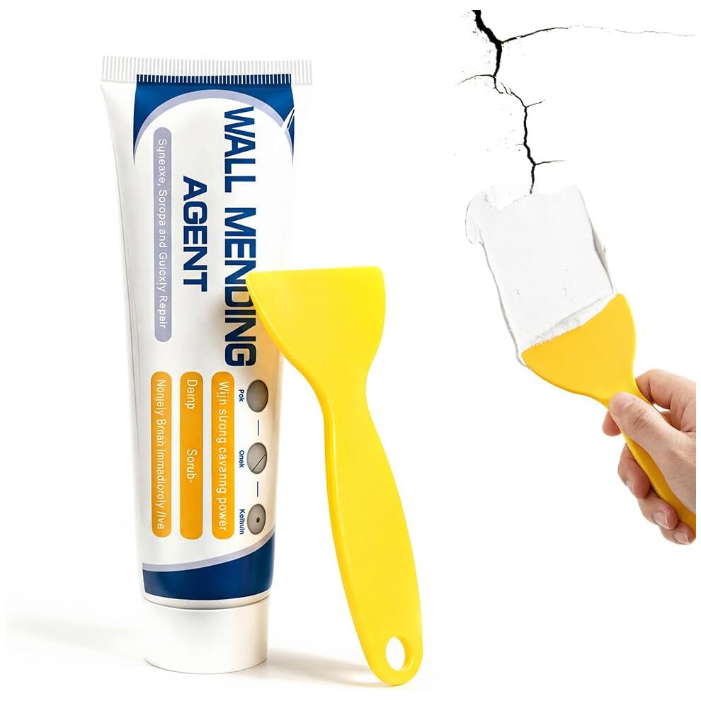(1Pc, -) Drywall Patch Repair Kit, Wall Repair Paste With Scraper, Filler For Nail Holes, Cracks, Dents 5437707008650