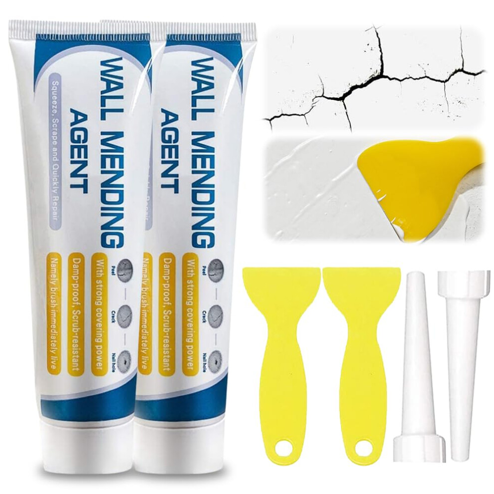 (2 Pcs, -) Efficient Drywall Repair Kit, Multi Functional Wall Patching Paste For Plaster Wood Surfaces 5437707008759